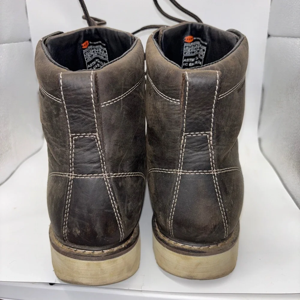 Brunt Marin Welted USA Comp Toe Waterproof Work Boots Mens 11 M Brown BRF50004